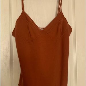 Forever 21 one pc body suit-rust orange Size L